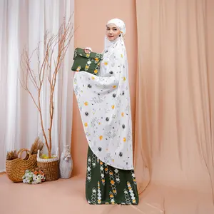 Mukena Rayon Dewasa Standar Mewah Nyaman Lembut Cantik Halus Aisyah Atasan Bawahan Muslim Fit Kain Motif Panjang