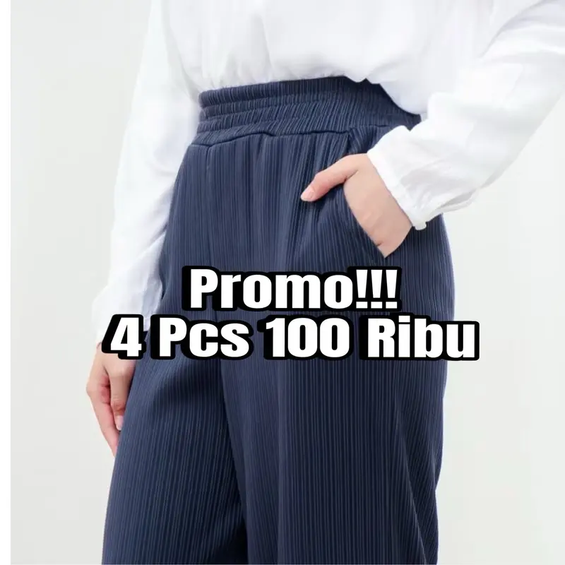 Celana Kulot jumbo Knit Condru Wanita terbaru Panjang 0