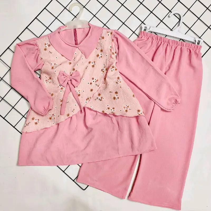 SETELAN ANAK PEREMPUAN MODEL DIANDRA 2-12 TAHUN BAHAN CRINKLE KEKINIAN Cewek 3