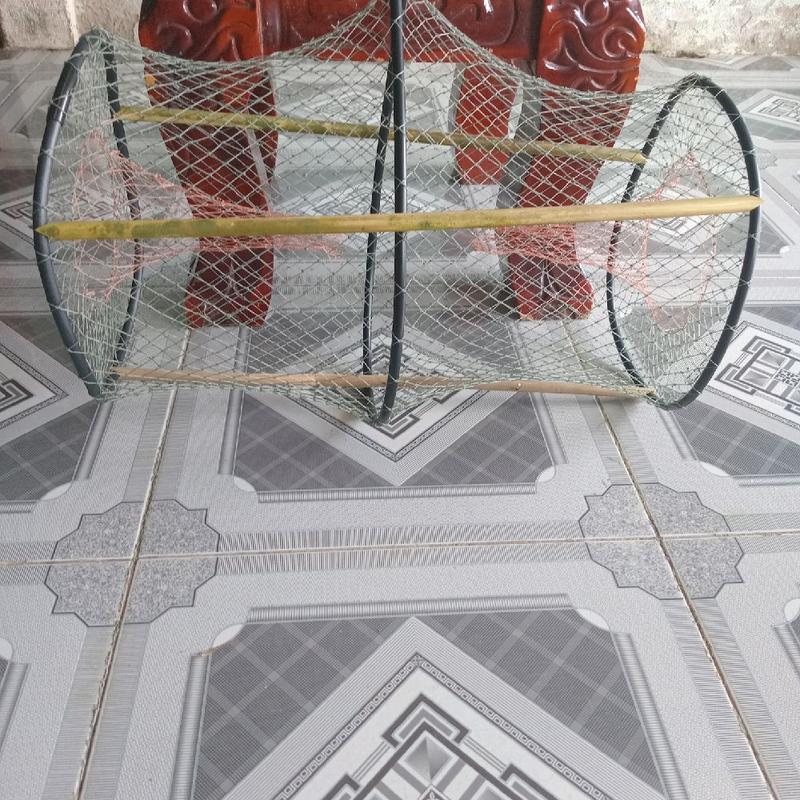 Combo 10 cái lờ cá rộng 26cm dài 48cm ko kèm cây trống  lưới 2 phân rưỡi lưới cào thái vành nhựa dẻo 8l đặt được các loại cá lóc cá trê rô phi hom sắn