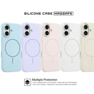 Liquid Silicone Magnetic Phone Case For IPH 11 12 13 14 15 16 16E 17 PRO MAX PLUS AIR Anti Fingerprint Wireless Charging Soft Cover Shockproof