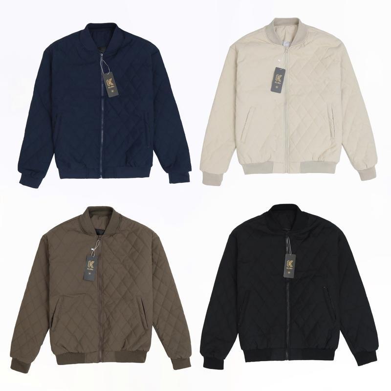  Áo Khoác Bomber Trần Trám Hàng Đẹp,Vải Bông 3 Lớp,Dày Dặn Trẻ Trung Menswear Có Cổ Jacket 