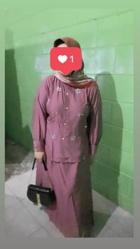 Product Review of CLARA One Set Wanita Payet Mewah Linen Setelan Atasan Rok Kekinian from S**a 2