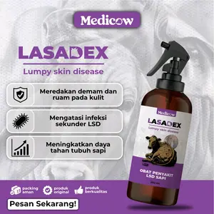 LASADEX spray , mengobati penyakit LSD (lumpy skin disease) atau lato-lato pada sapi