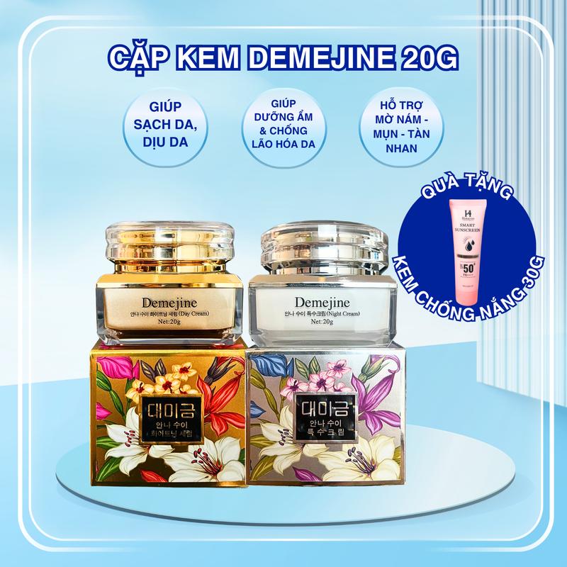 Combo Kem Face Demejine Hoặc Liyapai hỗ trợ da nám, thâm, xạm, tàn nhang Chăm Sóc Da Làm Đẹp Da Nữ tặng sữa rửa mặt 30ml hoặc kem chống nắng 30g