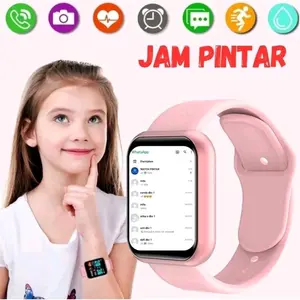 Jam Tangan Hp Pintar Android Smartwatch Anak Pria Wanita Dewasa Led