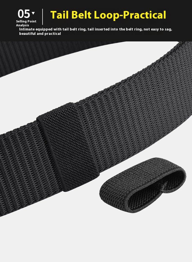 Product Introduction of Thắt Lưng Thường Ngày Dành Cho Nam Giới, Chất Liệu Nylon, Dễ Phối Đồ Thích Hợp Cho Quần Công Sở, Dễ Khóa, Mang Theo Ngoài Trời 5