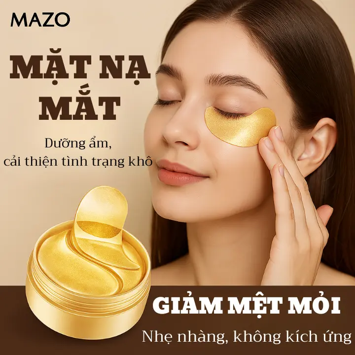 Mặt nạ mắt 60 miếng dưỡng ẩm cải thiện tình trạng khô da vùng mắt, eye mask giảm thâm bọng mắt làm mờ nếp nhăn quanh marwt, mặt nạ cấp ẩm sau cho mắt giảm mệt mỏi