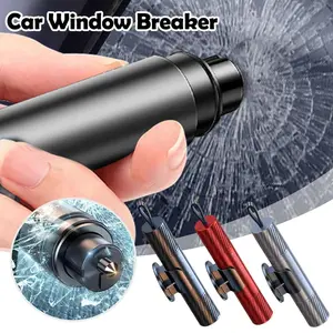 2 In 1 Car Safety Hammer Emergency Glass Breaker Seat Belt Cutter High Hardness Tungsten Steel Quick Escape Car Rescue Tool
