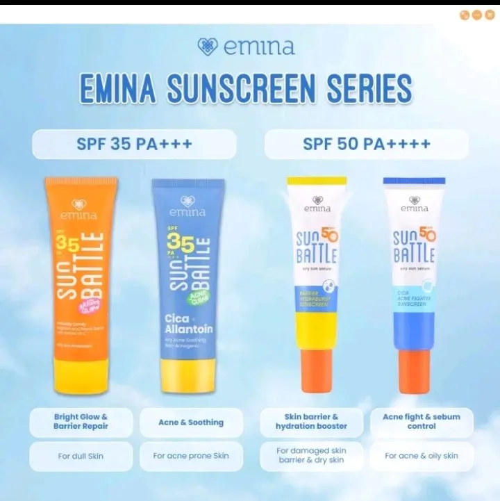 Emina Sun Battle Series / Sunscreen SPF 35 - SPF 50 PA++++ 6