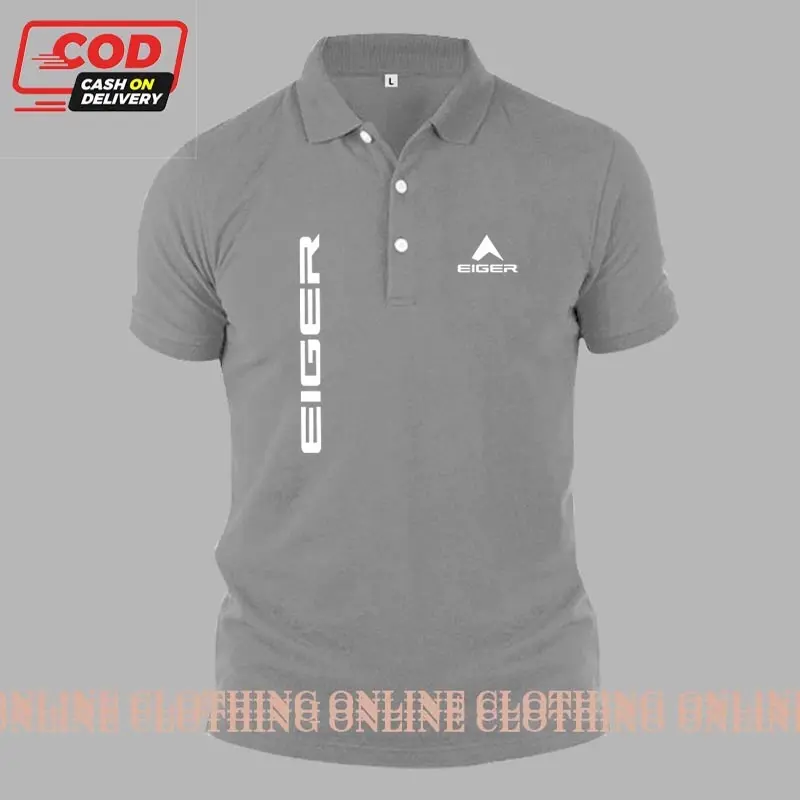 PROMO...!!! Kaos Polo Distro Lengan pendek / Tshirt Distro Logo ER Kiri Kanan Text Putih / Kaos Pria Dan Wanita Premium