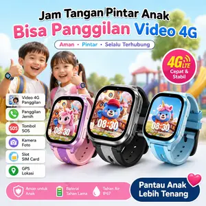 Barang Resmi Asli SmartWatch Jam Tangan Anak H9 4G Video Call GPS IP67 Anti Air SOS Sekolah
