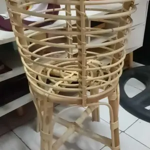 Standing Pot Rotan Alami & Sintetis Aesthetic Vas Bunga Rotan Ukuran 35 - 55 Cm Untuk Tanaman