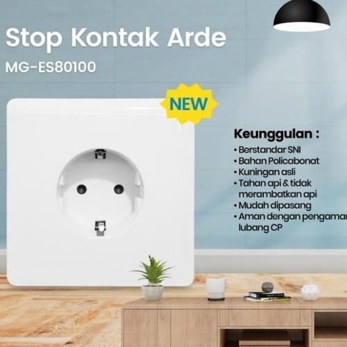 MORGEN Tipe MGES-801 " Saklar Electrical Series " Stop Kontak, Saklar Engkel, Saklar Seri, Saklar Triple, Stop Engkel, Outlet Antena TV IB TANAM 3