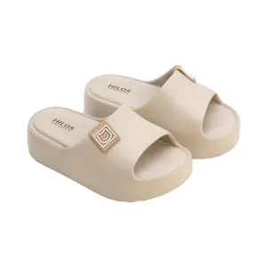 Hilo's 2410L-4 Sandal Wanita Wedges Motif Beruang Empuk Tinggi 5cm Bahan Karet Premium size 36-41