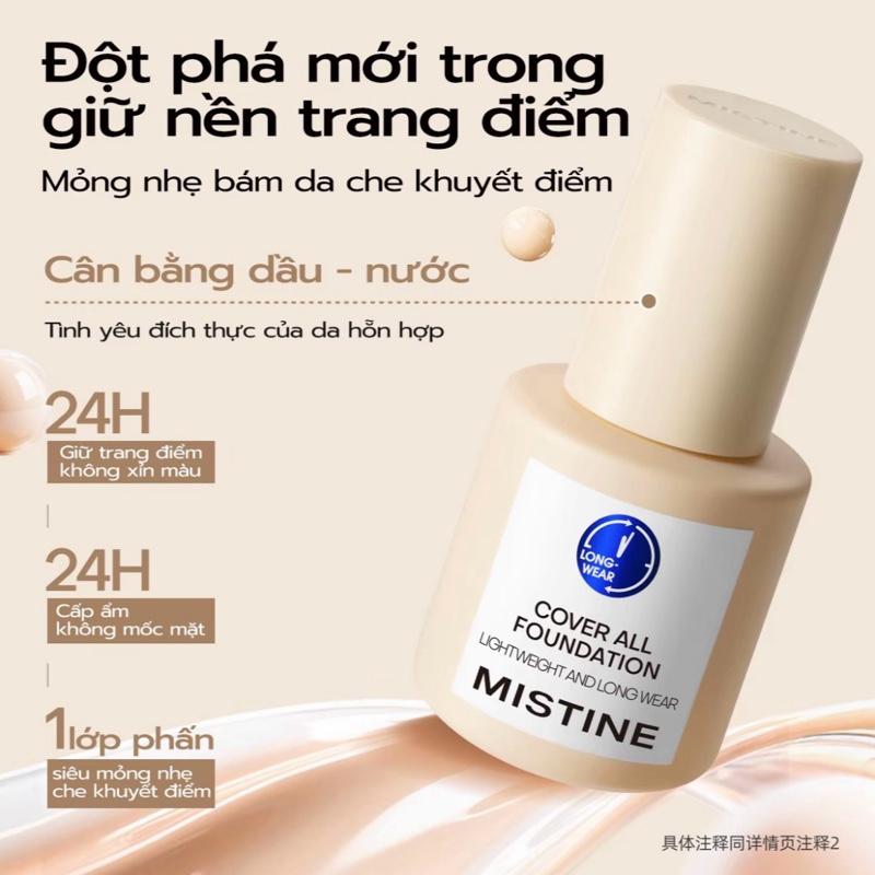 Kem Nền Mistine 36H – Kiềm Dầu Suốt Ngày, Lâu Trôi, Không Trôi, Không Xuống Tông 30g