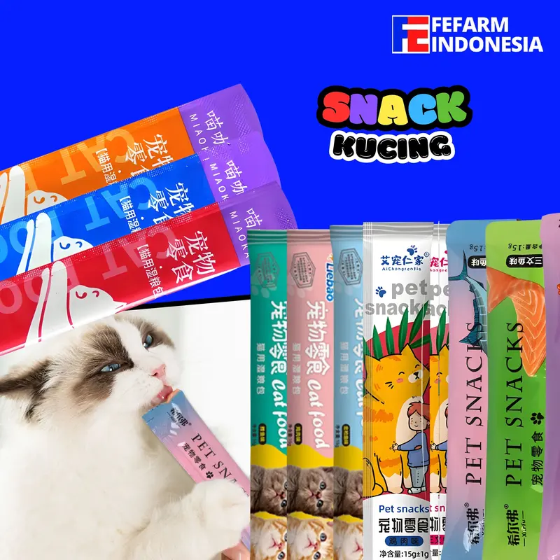 Snack Kucing Cat Treats Creamy Seperti Meo Creamy Vitamin Anabul Tetap Sehat FEFARM 0