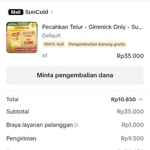 Pecahkan Telur - Gimmick Only - Sunco Minyak Goreng Refill 1L