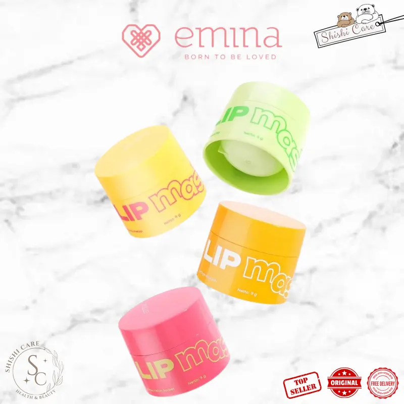 Emina Lip Mask 9gr Pelembab Bibir Kering | Lip Care 0