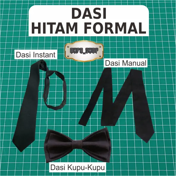 Dasi Polos Formal Warna Hitam atau Merah