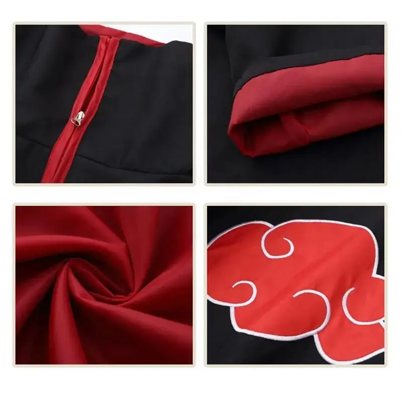 Jubah AKATSUKI Kostum Cosplay Anime NARUTO Shippuden Ninja Hokage 5