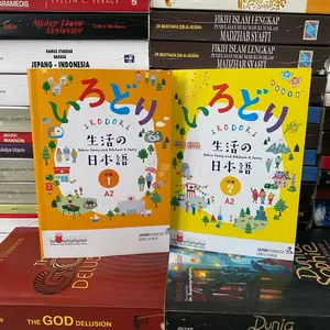PAKET 2 BUKU IRODORI, BAHASA JEPANG UNTUK KEHIDUPAN DI JEPANG , TINGKAT DASAR 1 & 2 A2