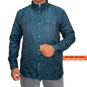 KHAIRA- kemeja pria jaguar coral Koko sultan adem lembut kemko terbaru baju koko atasan pria elegan