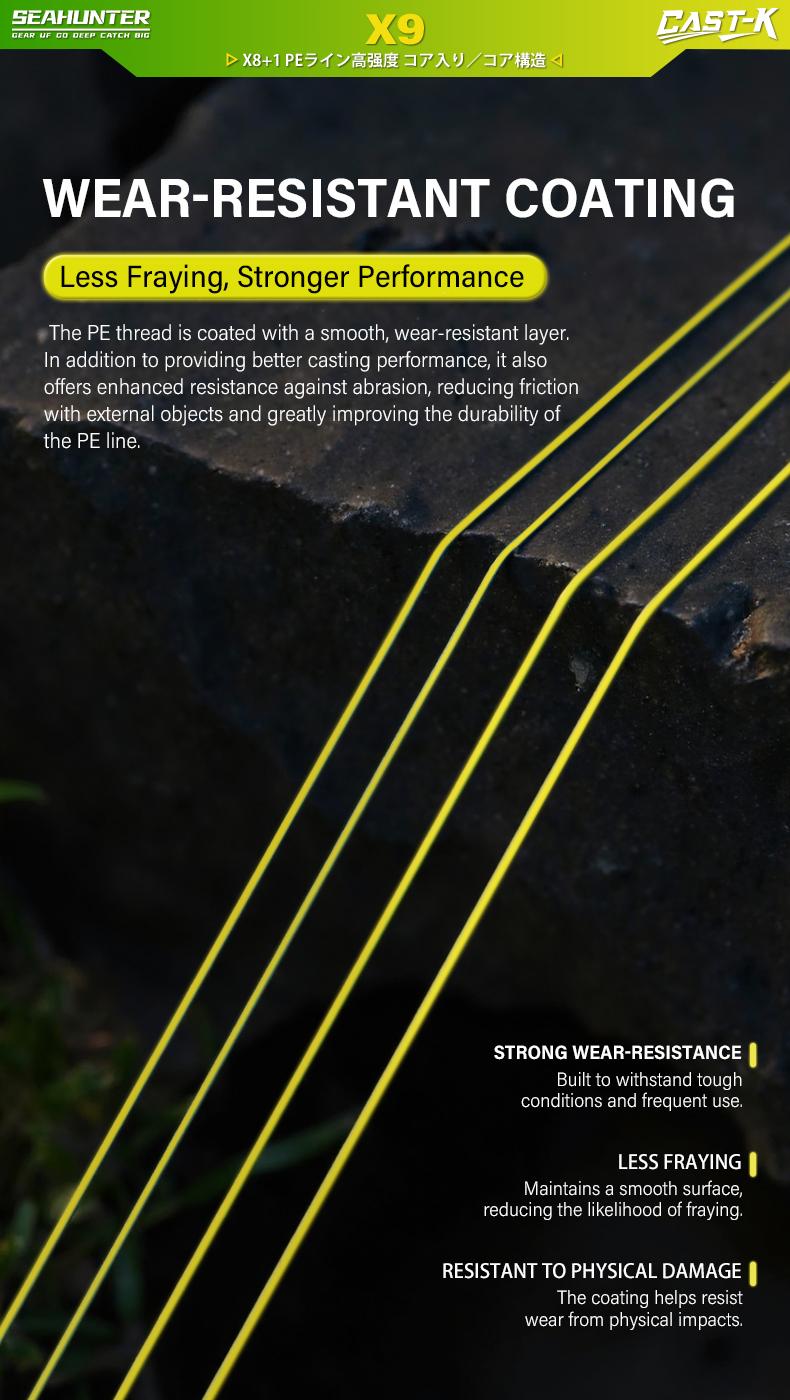 [NEW ARRIVAL] SeaHunter Cast-King PE X9 150M Yellow Sinking Line Senar Pancing (150M 6.8KG 22.7KG) Braided Fishing Lines 8 Untaian Kepang Senar PE Multifilamen Kualitas Jepang Senar Utama Kekuatan Tinggi senar pancing kuat senar pancing pe