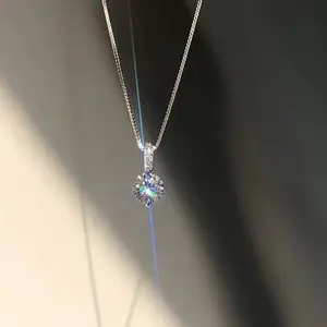 Kalung Wanita Titanium Mata SILVER Terbaru Mewah Elegan Rantai Bulat Anti Karat Dan Tidak Luntur