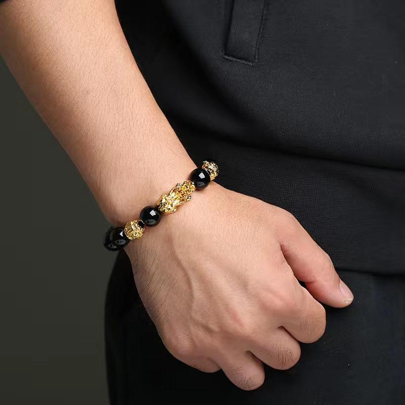 【A】Biden Gelang Mewah Pria YNBK060-Black 5