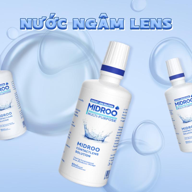  Nước ngâm len nước ngâm kính áp tròng Dung Dịch Làm Sạch Kính Áp Tròng Giảm Khô Và Kích Ứng 60ml 120ml 360ml 
