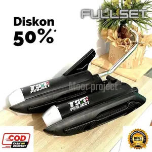 Termurah terlaris knalpot standar racing TZMM PROJECT pnp beat mio scoopy vario suara ngebass adem fullset + tameng end Muffler