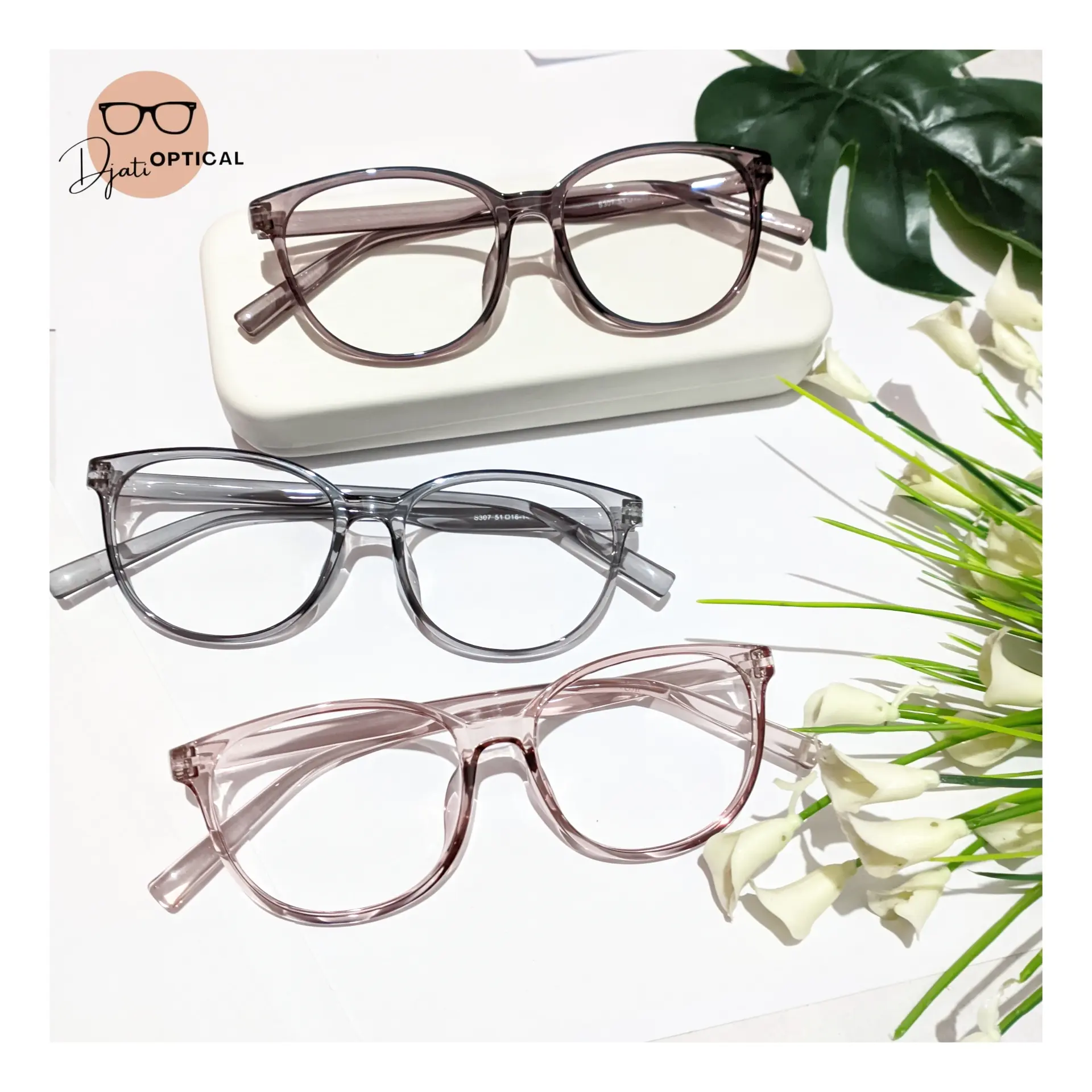 Kacamata Oval S307 Antiradiasi Blueray Photocromic Bluecromic Progressive