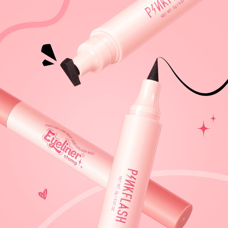 Product Introduction of PINKFLASH #QuickShape Lasting Winged Eyeliner Stamp 2-in-1 High Pigment Easy to use 11