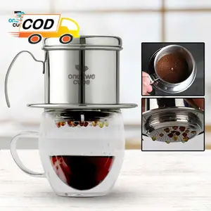 Saringan Kopi Vietnam Coffee Drip Stainless Filter Penyaring Halus Anti Karat