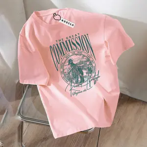 THE GREAT COMMISION KAOS DISTRO PRIA WANITA LENGAN PENDEK KATUN COMBED SIZE M L XL