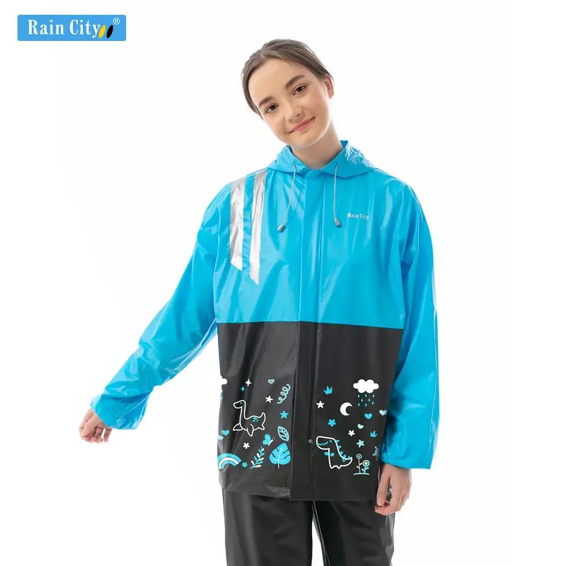 Jas Hujan Setelan Basic Doodle - 67161 3
