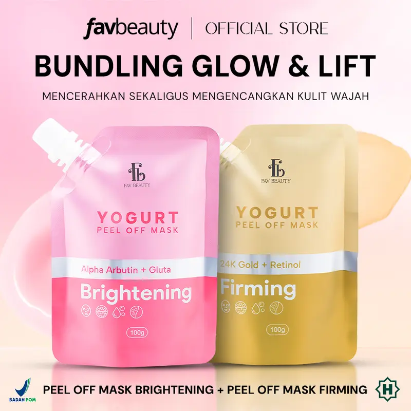 [Ready Stock] [Get Free Gift] FAV Beauty Paket 2pcs Yogurt Peel Off Mask Acne Care Brightening Skin Barrier Firming | Masker Kelupas Kulit Wajah Berjerwat Kering Penuaan Dini Perawatan Skin Barrier Melembabkan Melembutkan Mencerahkan | Halal | BPOM | COD 2