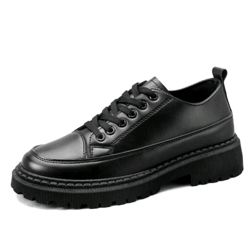 Sepatu Kerja Pantofel Hitam Glosy Carlos Docmart Unisex - Flat, Sneakers Black Karet Shoes Pria Kasual Wanita 1