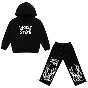 Setelan anak skena baggy pants anak usia 7-15 tahun / setelan anak bintang / setelan anak hoodie & celana metal