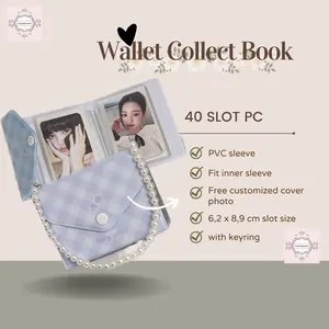 (Free cover) Wallet Collect Book 1P Kolbuk Amplop isi 40 Slot Album Photocard Collbook Kpop - Album Mini Korea Heart Album Dompet Foto Plastik Case