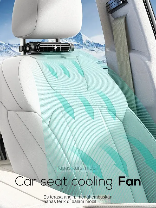 Kipas Kursi Mobil USB Baru [COD] 2024, Kipas Kecil Pendingin Interior Mobil Universal untuk Van, Kipas Mobil Angin Besar 0