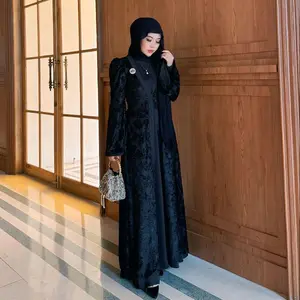 Bellalunabutik - Aalesha Abaya Inner Outer Dress Premium Wanita 2025 Batch 3