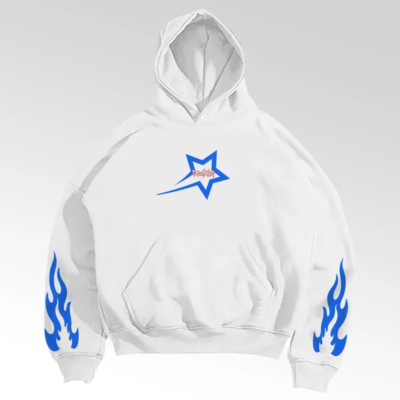 DTRT - Hoodie Pria Boxy Fit Tangan Oversize Putih Sweater Fleece Tebal Original Sablon Printing Stolen Heart Jumper Distro - Free Gift 0