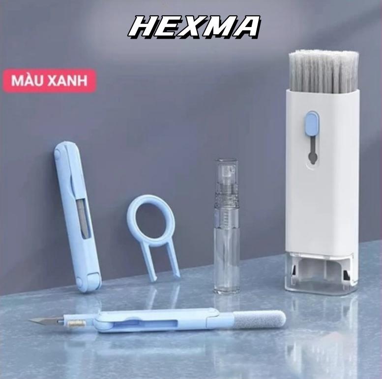  Bộ Dụng Cụ Vệ Sinh Laptop - Máy tính - Bàn Phím - Tai Nghe Airpod Đa Năng 7 in 1 Siêu Nhỏ Gọn 