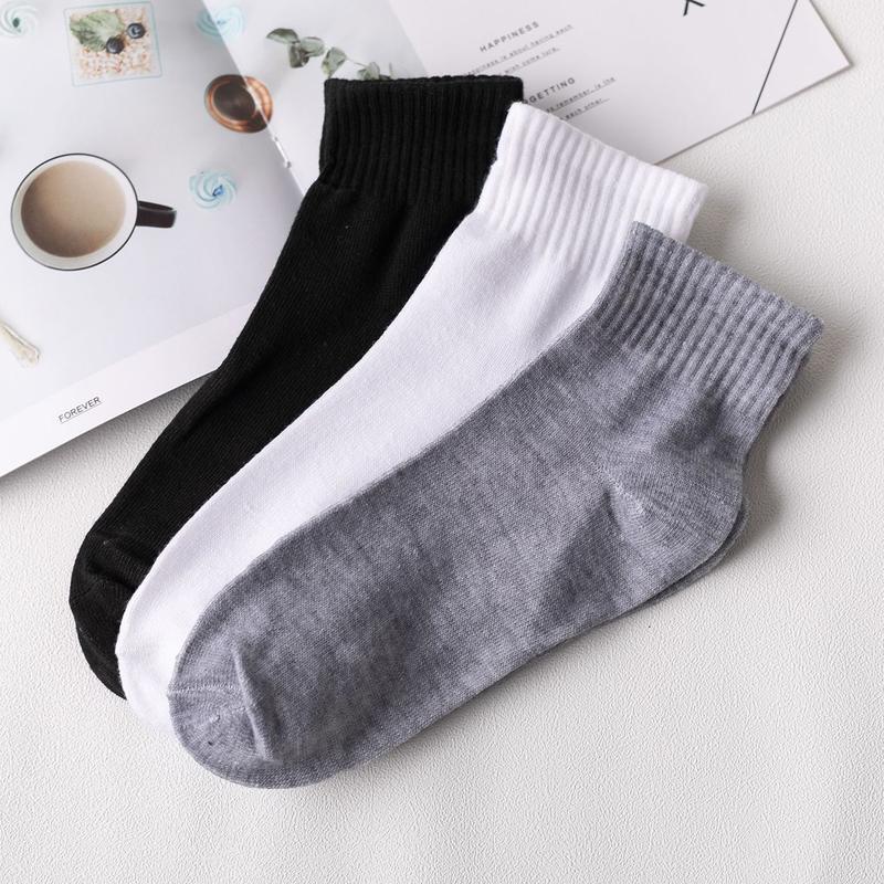 5 Pairs Popular Spring And Summer Men's Sports Socks Thin Comfortable Breathable Wear-resistant Polyester Socks Wholesale Size 38-43 2