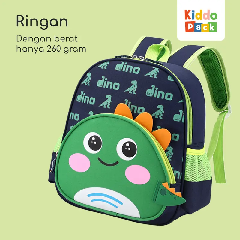 KiddoPack Tas Ransel Sekolah Anak TK Laki-Laki Perempuan Kanvas Premium - Coco 3