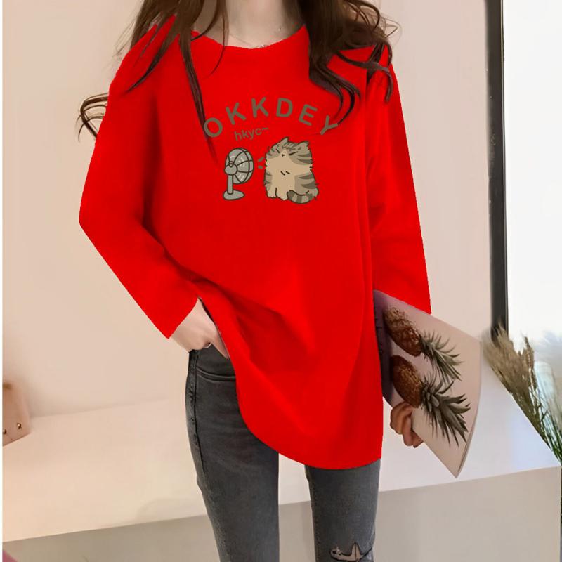 Kaos Oversize Wanita Lengan Panjang/ Kaos Distro WANITA// Kaos Streetwear Oversize / Baju Kaos Distro / Kaos / Wanita / COD/TERSEDIA 3 ukuran 5