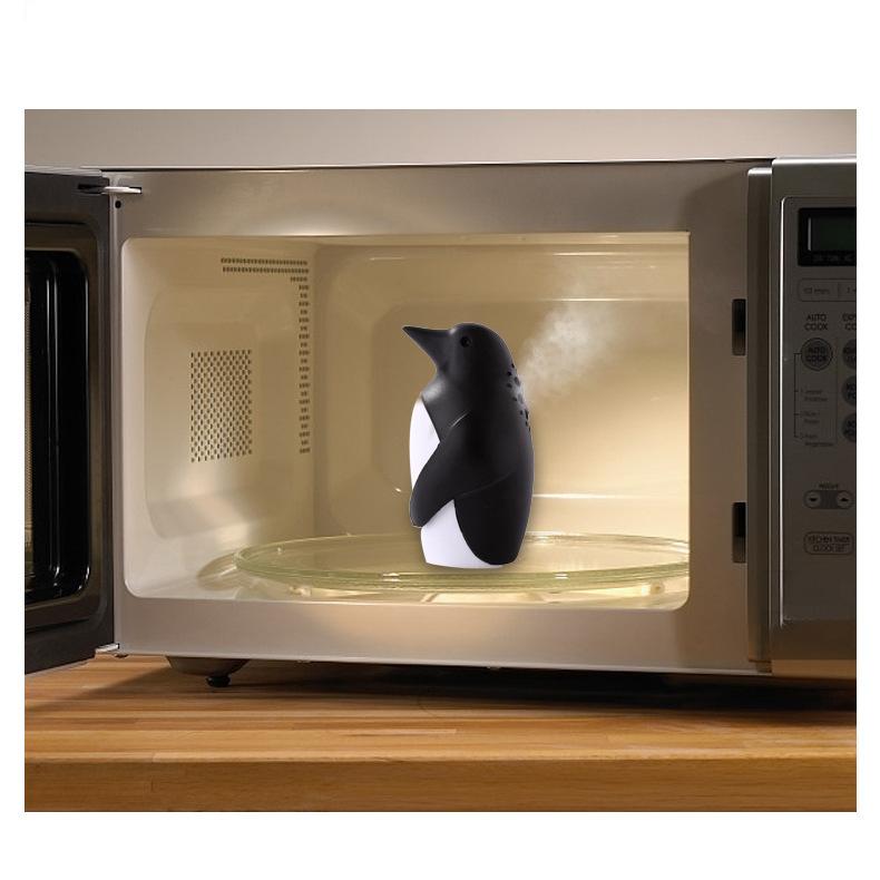 Household refrigerator penguin-shaped plastic deodorizer multi-function microwave oven deodorant box 2