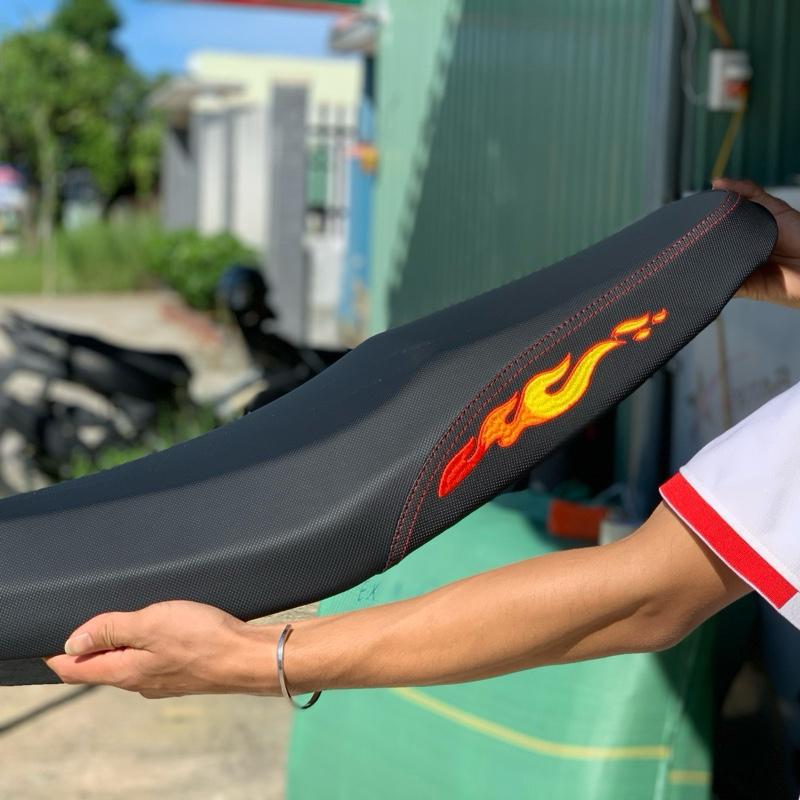 Yên Wave 50 100 Rsx100 S100 2 Tầng Lửa Thêu -Full bộ -Yên Xe